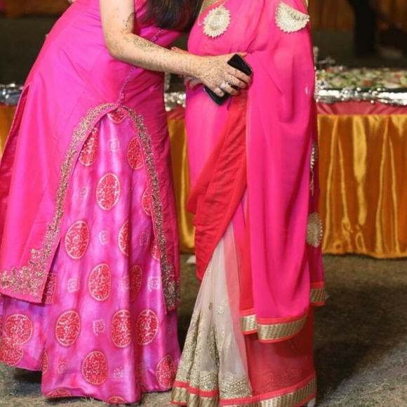 Occassion wear Kurti skirt set - Picture 11 of 12